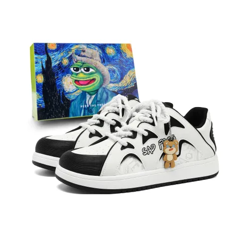 Pepe The Frog Низкие Кроссовки для Скейтбординга Унисекс