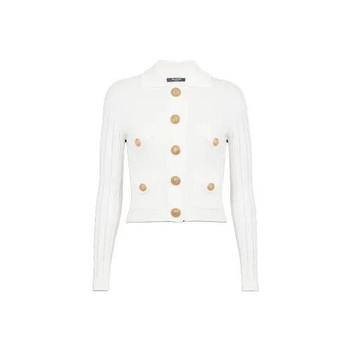 BALMAIN Белый Женский Трикотаж