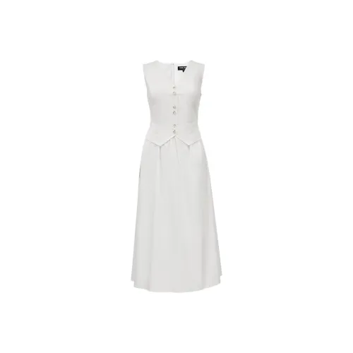VERO MODA Мед Слоновая кость Женские Платья без рукавов