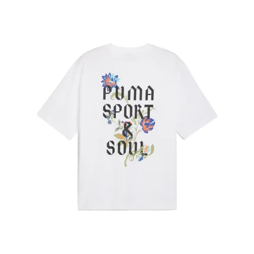 PUMA Цветочный T-Shirt Мужской Белый