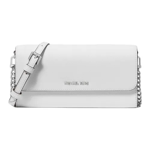 MICHAEL KORS Jet Set Saffiano кожа сумка через плечо большая женская белая