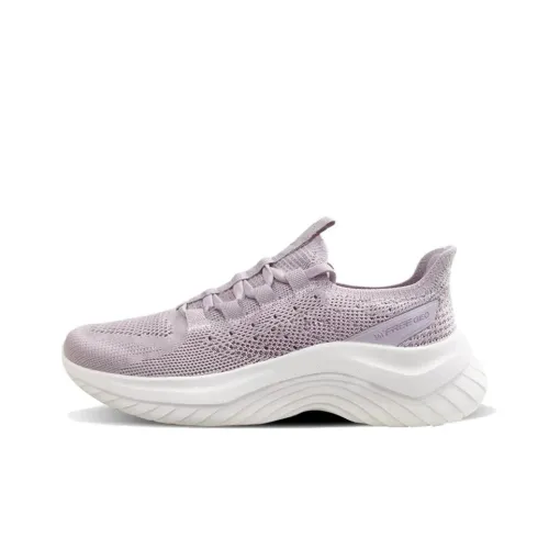 361° Slip Устойчивый к истиранию Низкий Топ Повседневные Беговые кроссовки Женские Розовый Фиолетовый Белый