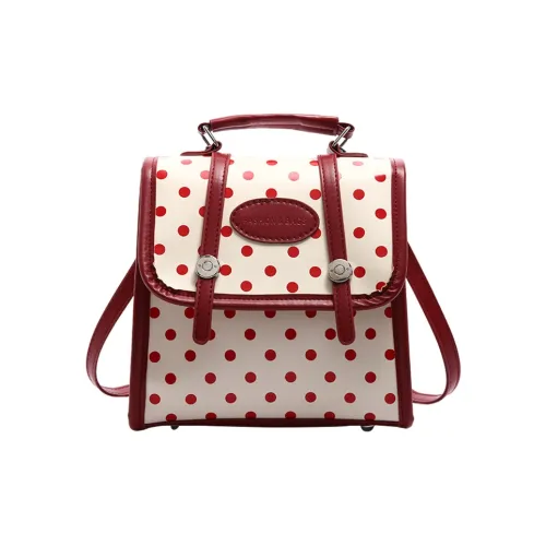 Juju Jimmy ПУ (полиуретан) Рюкзак Стандартный Женский Красный Белый