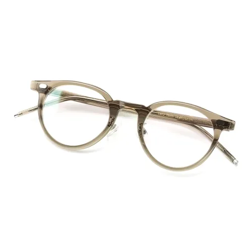 QINGZHIZUO Пластина Old Материал Круглые Оправы для очков Унисекс Черный