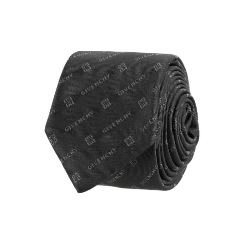 Givenchy Шелковые галстуки унисекс черного цвета