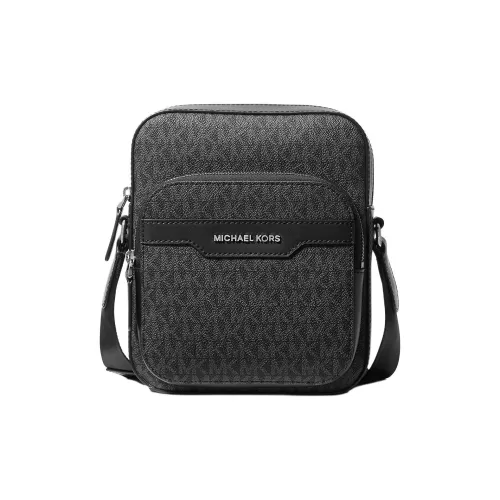 MICHAEL KORS Hudson Покрытый холст Сумка через плечо Мини Мужской Черный