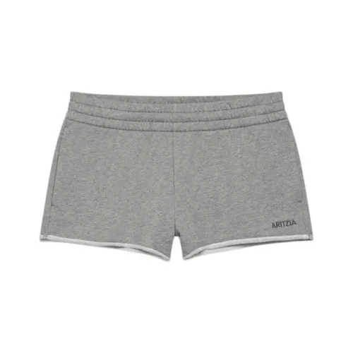 Aritzia SS25 Aritzia Махровый Sweatfleece Mega Raw Подол Lo Микро Короткий Повседневные шорты Женские