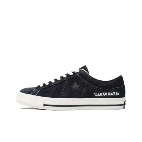 WACKO MARIA x Converse ONE STAR Противоскользящие устойчивые к истиранию низкий топ кроссовки для скейтбординга унисекс черный
