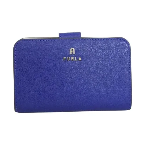 Furla Magnolia Кожа Кошелек Средний Женский Синий Розовый