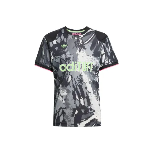 Adidas Originals Archive SS25 Футбол Джерси Мужской Серый Черный Белый Зеленый Розовый