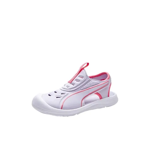 PUMA Низкий Топ Детские Сандалии Светло-Кремовый Фиолетовый Розовый Для Детей Возрастом 3-7 Лет