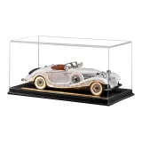 500K Винтаж Классический Автомобиль [Белый] + Черная кожа Чехол для пыли