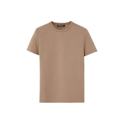 Loro Piana SS25 T Рубашка Женская Коричневая