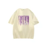 [220Г Плотный 100% хлопок] Экрю (Tf Фиолетовый Жидкость)