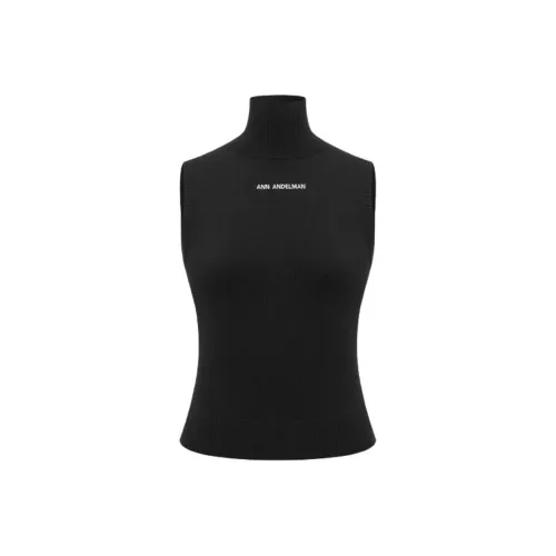 Ann Andelman Черные Женские Майки