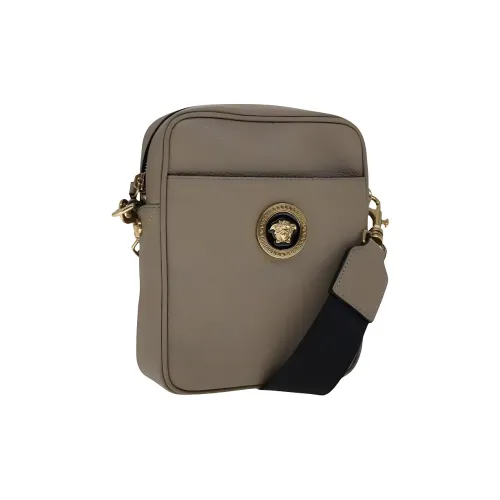 VERSACE Кожа Сумка через плечо Стандартная Мужская Оливково-зеленая