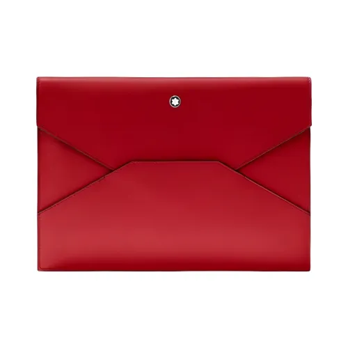 MONTBLANC Кожа Конверт Сумка Одно Плечо Через плечо Клатч Мужской Красный