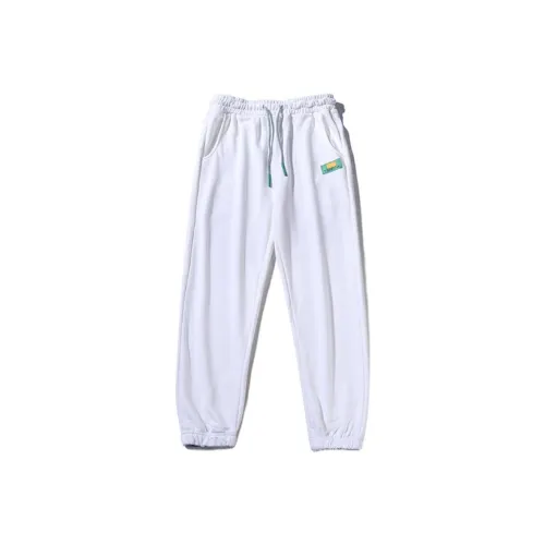 LUANBU Белые Унисекс Повседневные Брюки