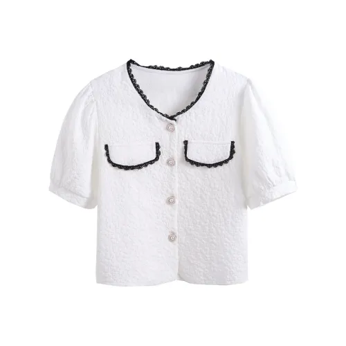 MISTVB Белые Женские Рубашки