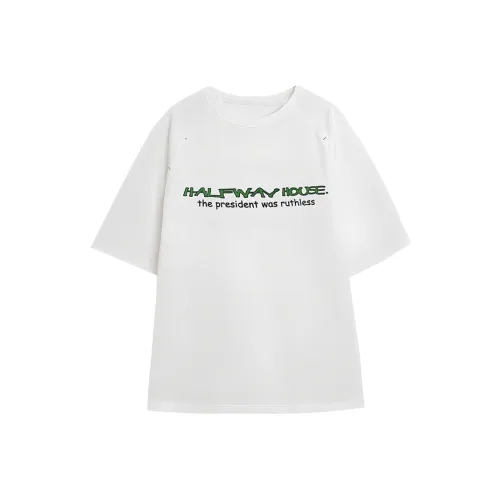 Halfwayhouse Белая Мужская T-Рубашка