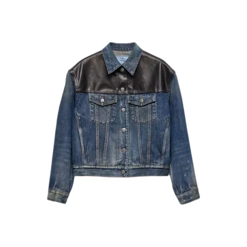 PRADA FW25 Куртки и Пальто Женские Морской Синий