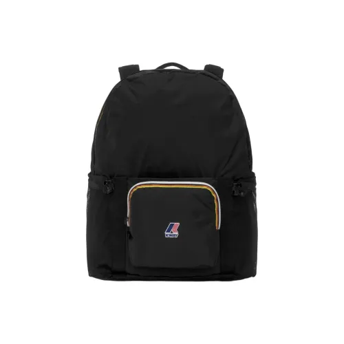 K WAY Нейлоновый рюкзак унисекс черного цвета