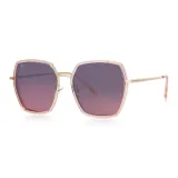 Розовая оправа с розовыми и серыми градиентными линзами