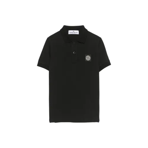 STONE ISLAND Черное Детское Поло