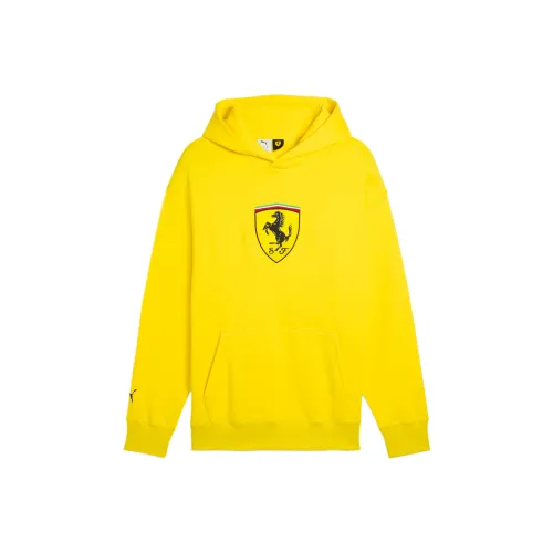 PUMA Scuderia Ferrari Racehoodie Толстовка Мужская Желтая