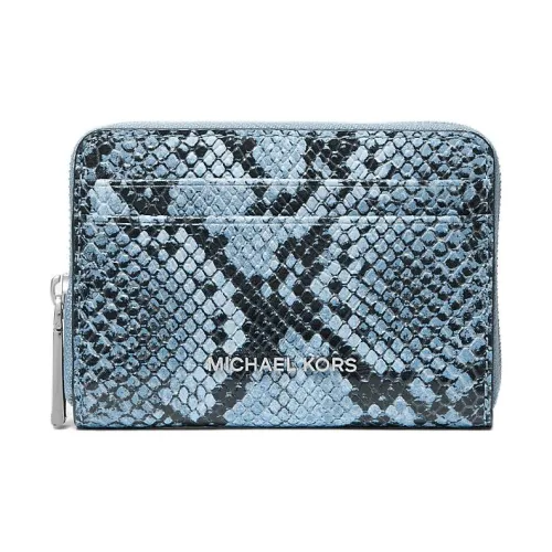 MICHAEL KORS Jet Set Кожа Кошелек Маленький Женский Синий