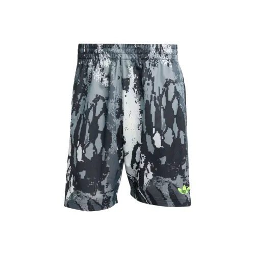 Adidas Originals Archive SS25 AOP Спортивные шорты Мужские Серый Черный Белый Зеленый