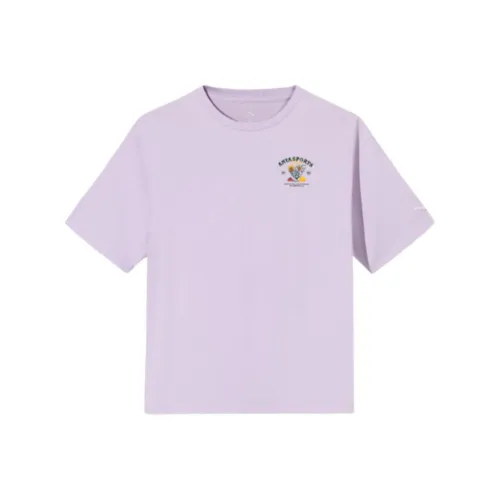 ANTA Life Collection T-Shirt Женская Пурпурный цвет Горы на закате