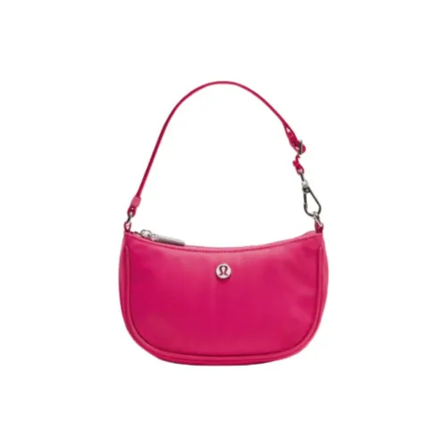 lululemon Переработанный нейлон Сумка через плечо Мини Женская Малиновый Розовый