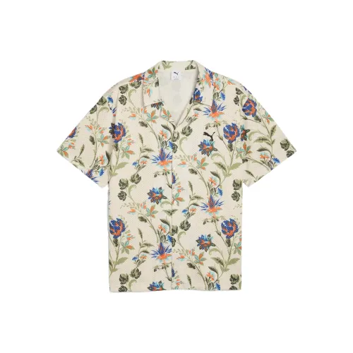 PUMA Floralgraphic Рубашка Мужская Экрю