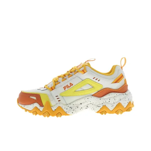 FILA Oakmont Low Топ Повседневная обувь Женская Белая Желтая