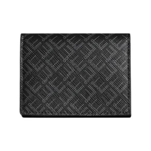 Dunhill Покрытый холст Монетница Мужской Черный