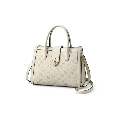 Danxilu Коровья кожа Сумка Женская Красный Экрю Черный