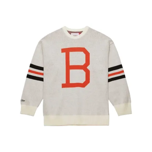 MITCHELL NESS Baltimore Свитер Мужской Кремовый