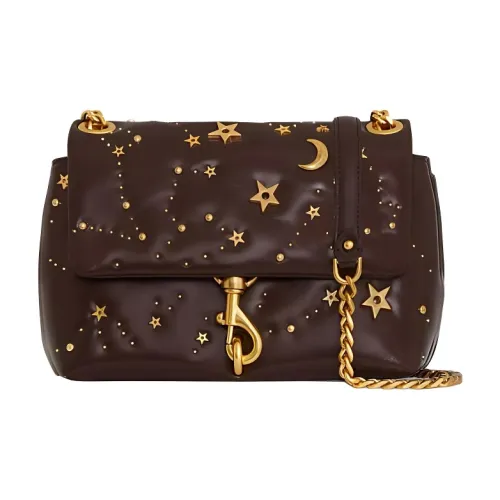 REBECCA MINKOFF Edie Полиуретан Сумка через плечо Женская Темно-коричневая