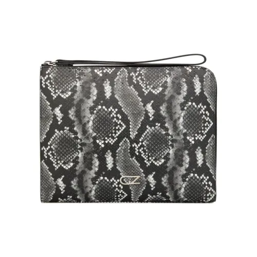 Giuseppe Zanotti GZ Кожаный клатч мужской серый
