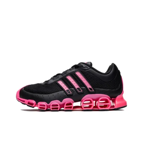 Adidas Slip-resistant Abrasion-resistant Low Top Casual Running Shoes Women's Black Pink Adidas Противоскользящие Аbrasion-resistant Низкие Кеды Повседневные Беговые Кроссовки Женские Черный Розовый