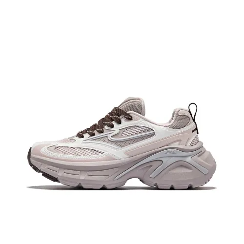 Erke Hongyu 2,0 Дышащий и Износостойкий Низкий Топ Кроссовки с Толстой Подошвой Женские Окрашенный Серый Жемчужный Молочно-чайный