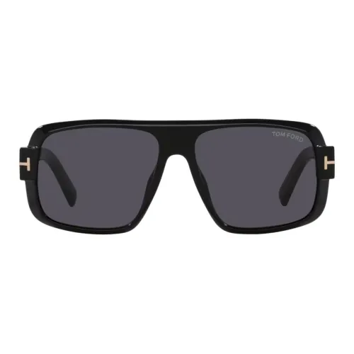 TF Ацетат Квадратные Солнцезащитные Очки Мужские Черные