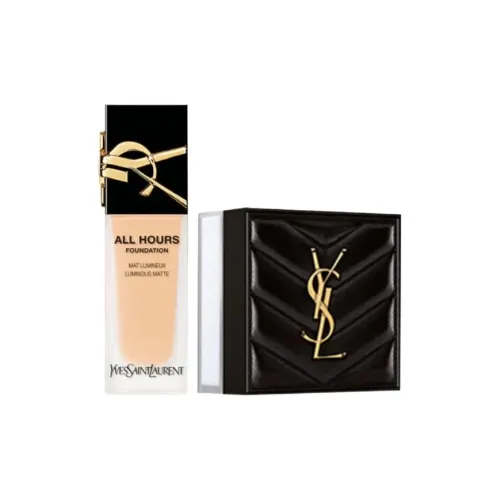 SAINT LAURENT Midnight Жидкость Foundation Кожа Мягкий матовый Пудра Наборы косметики Фиксирующий Длинный Тяжелый Макияж