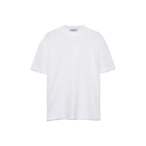 PRADA Т-рубашка с оборванным плечом Женская Белая