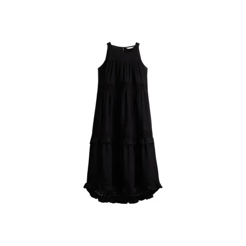 H&M Черные Женские Платья без рукавов