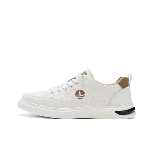 NAVIGARE Маленький парус Low Top Скейтборд Кроссовки Мужские Белый хаки