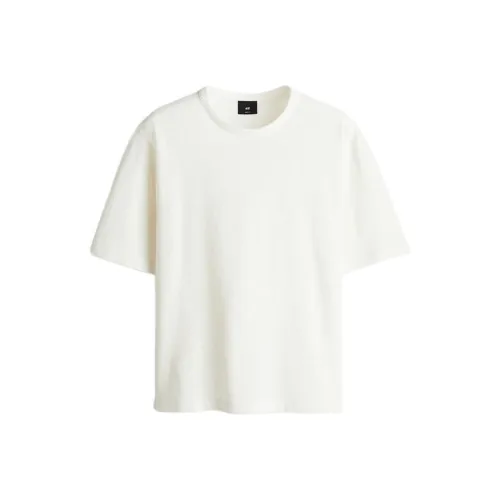 H&M Белые Мужские T-рубашки