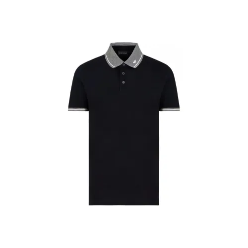 EMPORIO ARMANI Поло Мужское Морской Синий