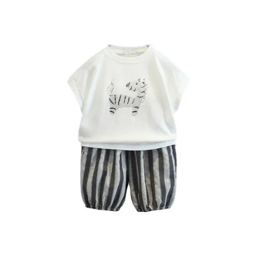 Cotton Gene Повседневная спортивная одежда 2 предмета комплект белый для детей 3-7 лет